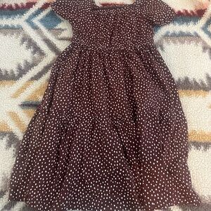Carter's Brown Polka Dot Kids Dress